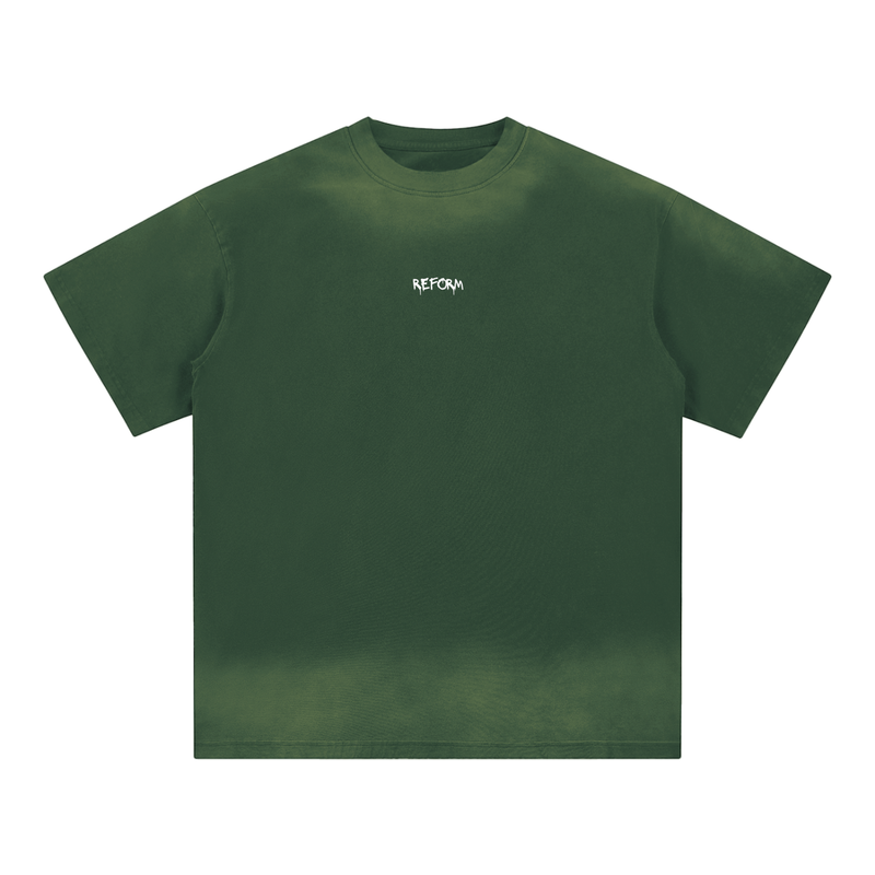 Petite Crew Neck Sunfade Edge T-Shirt