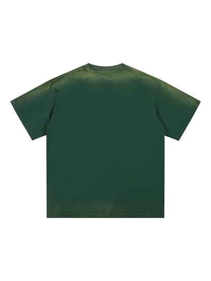 Petite Crew Neck Sunfade Edge T-Shirt