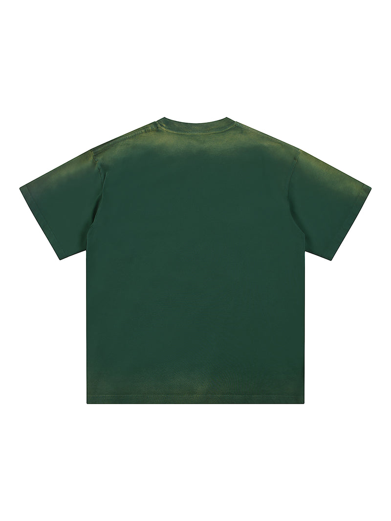 Petite Crew Neck Sunfade Edge T-Shirt