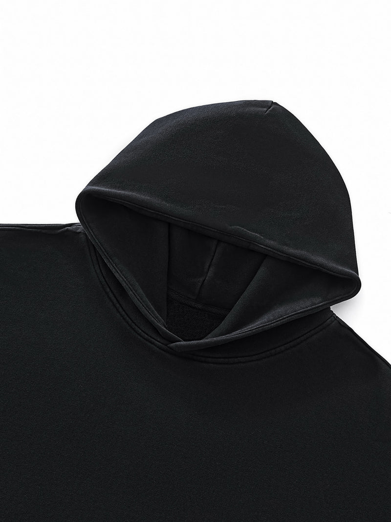 Raw-Seam Enzyme Washed Hoodie