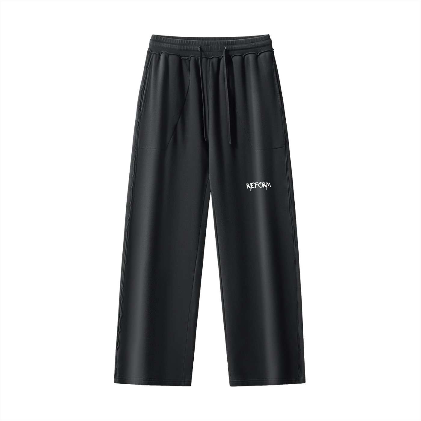 Raw-Seam Enzyme Washed Sweatpants