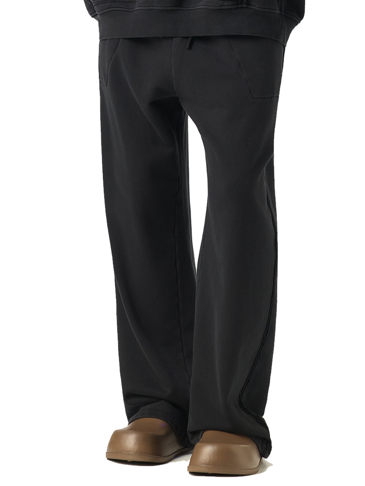 Raw-Seam Enzyme Washed Sweatpants