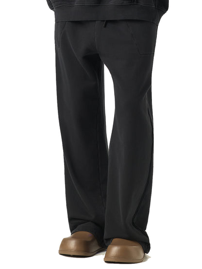 Raw-Seam Enzyme Washed Sweatpants