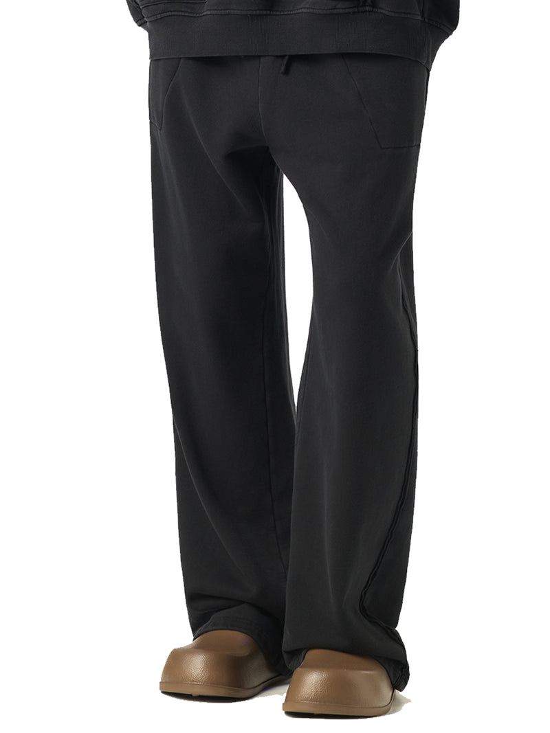 Raw-Seam Enzyme Washed Sweatpants