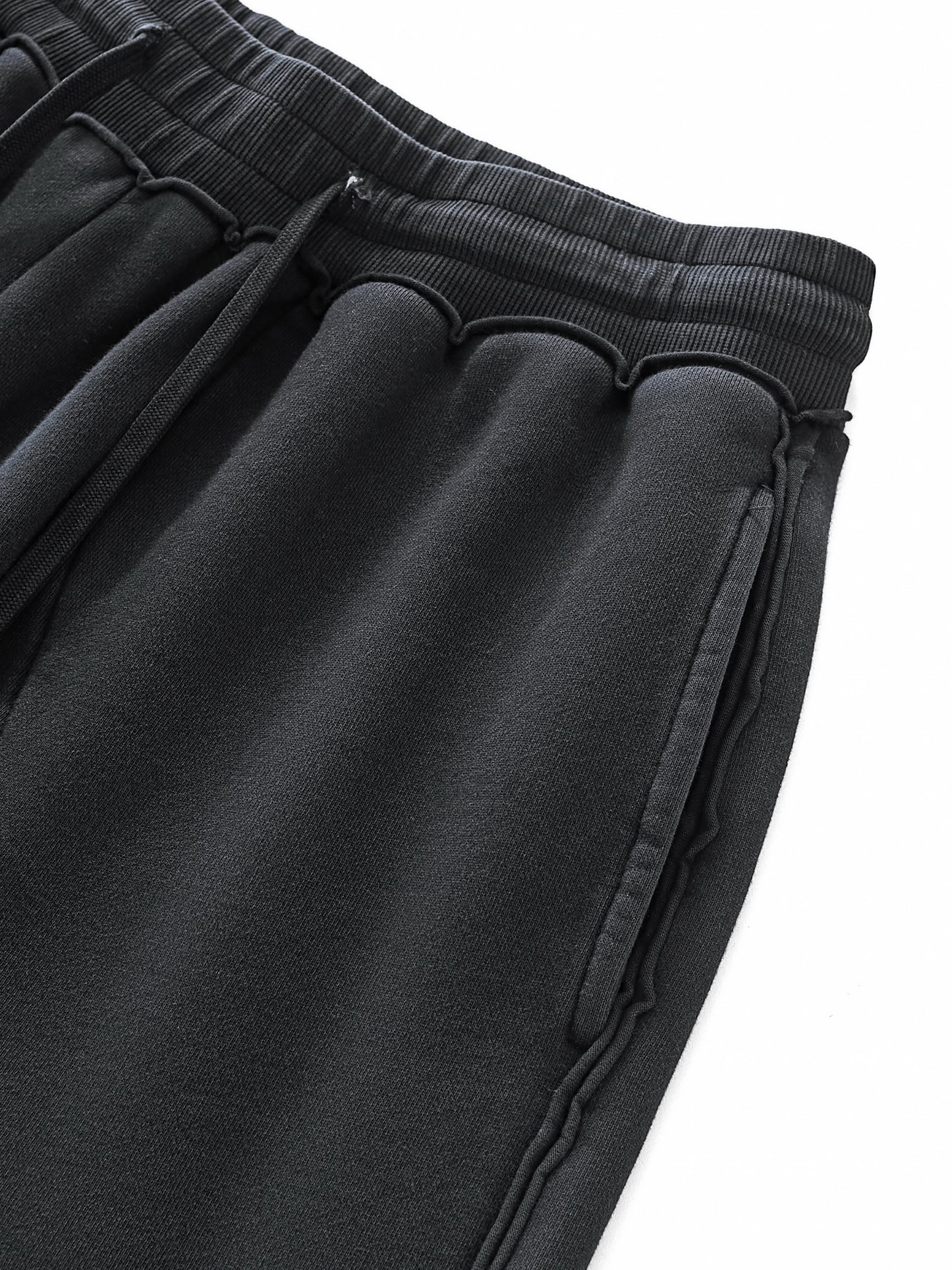 Raw-Seam Enzyme Washed Sweatpants