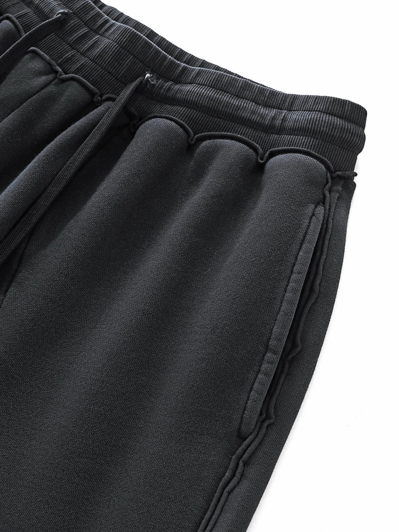 Raw-Seam Enzyme Washed Sweatpants