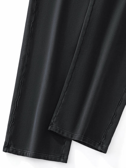 Raw-Seam Enzyme Washed Sweatpants