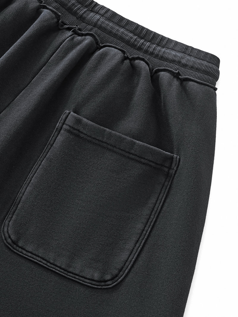 Raw-Seam Enzyme Washed Sweatpants