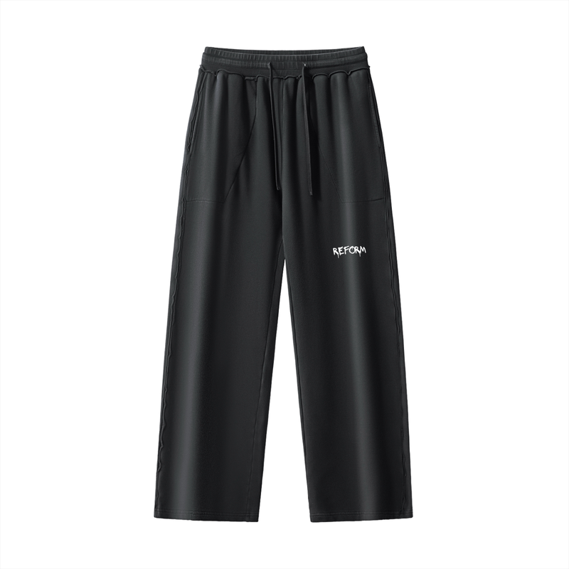 Raw-Seam Enzyme Washed Sweatpants