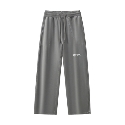Raw-Seam Enzyme Washed Sweatpants