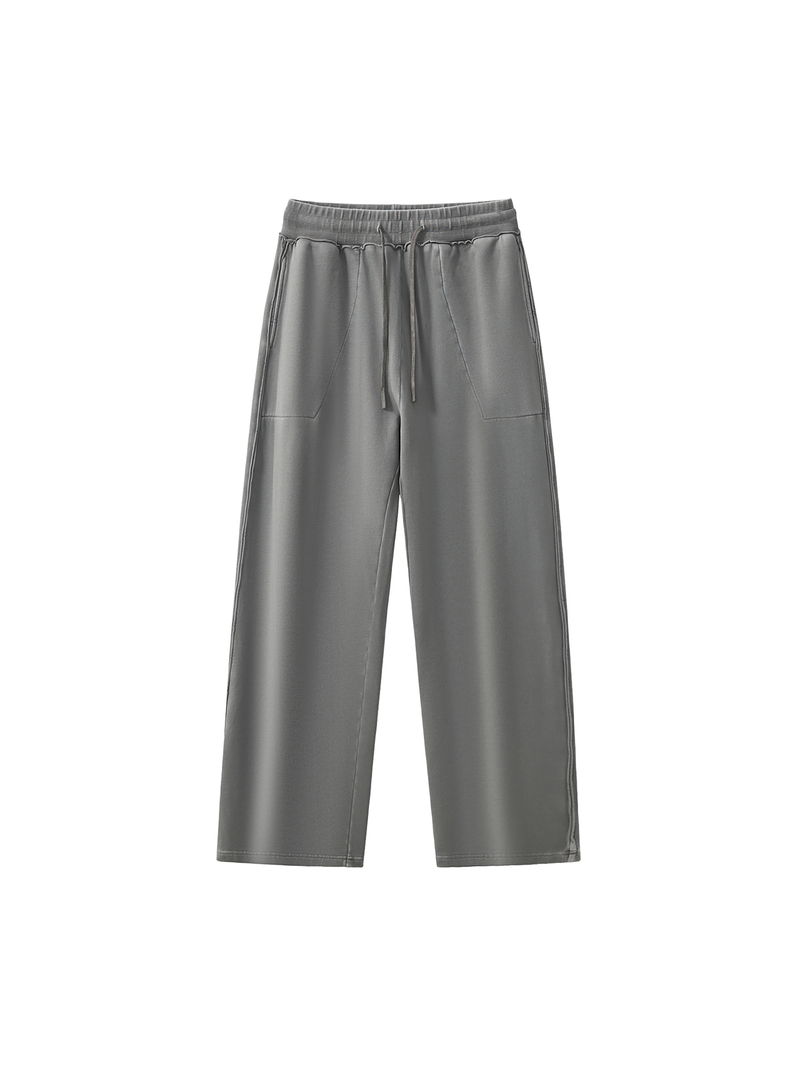 Raw-Seam Enzyme Washed Sweatpants