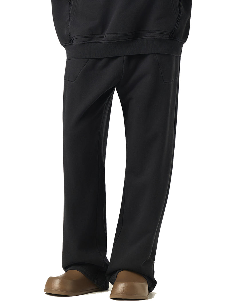 Raw-Seam Enzyme Washed Sweatpants