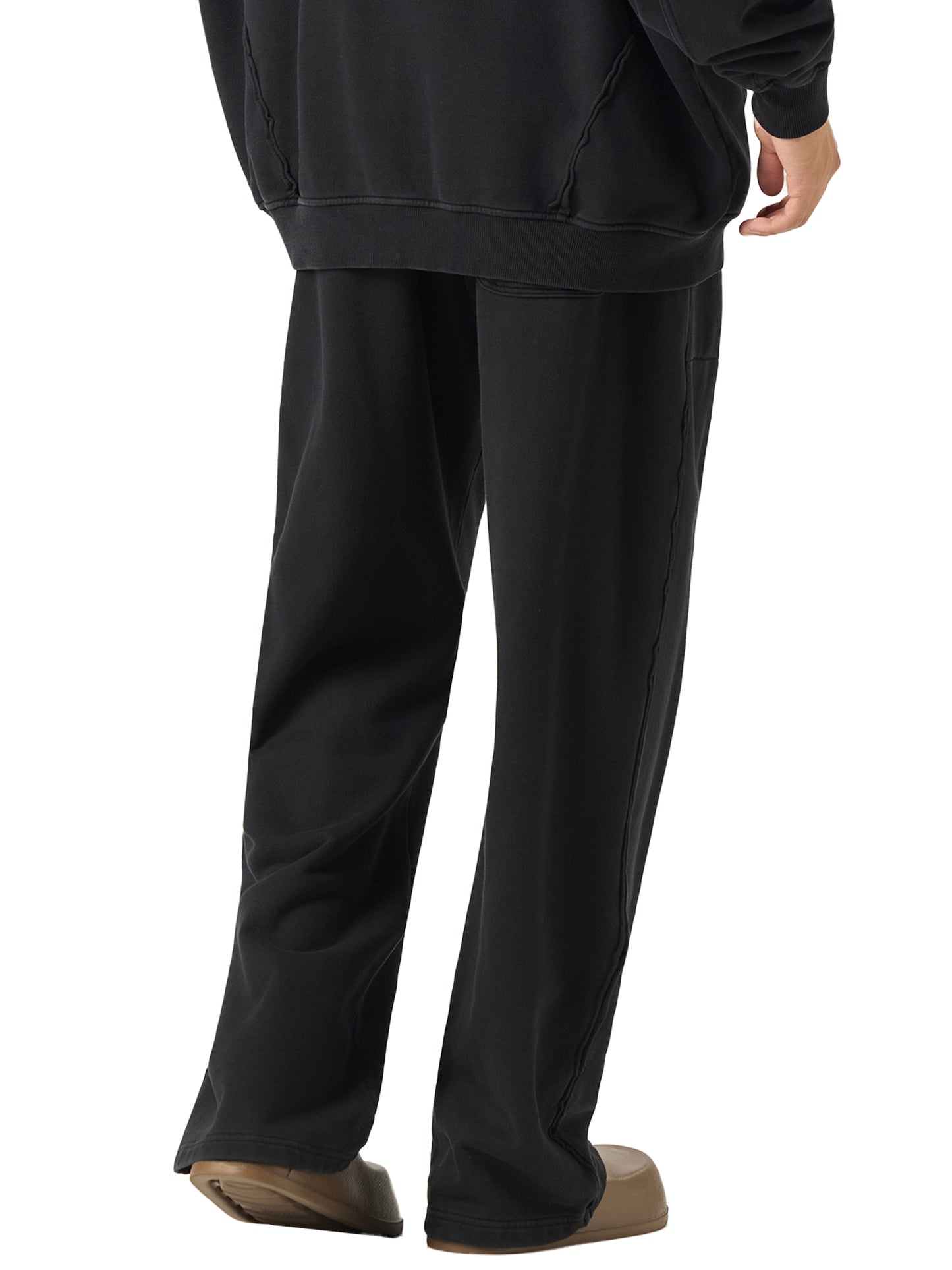 Raw-Seam Enzyme Washed Sweatpants