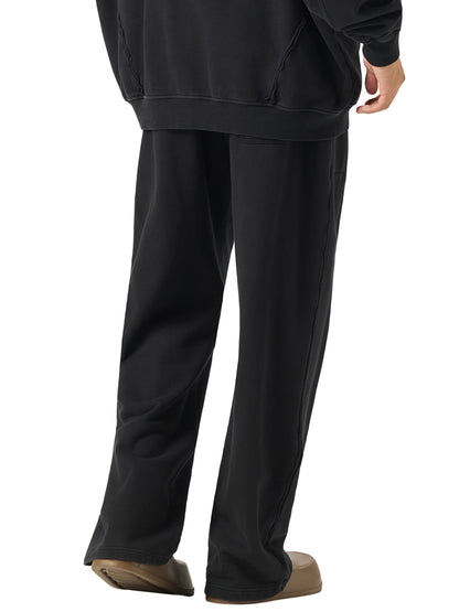 Raw-Seam Enzyme Washed Sweatpants
