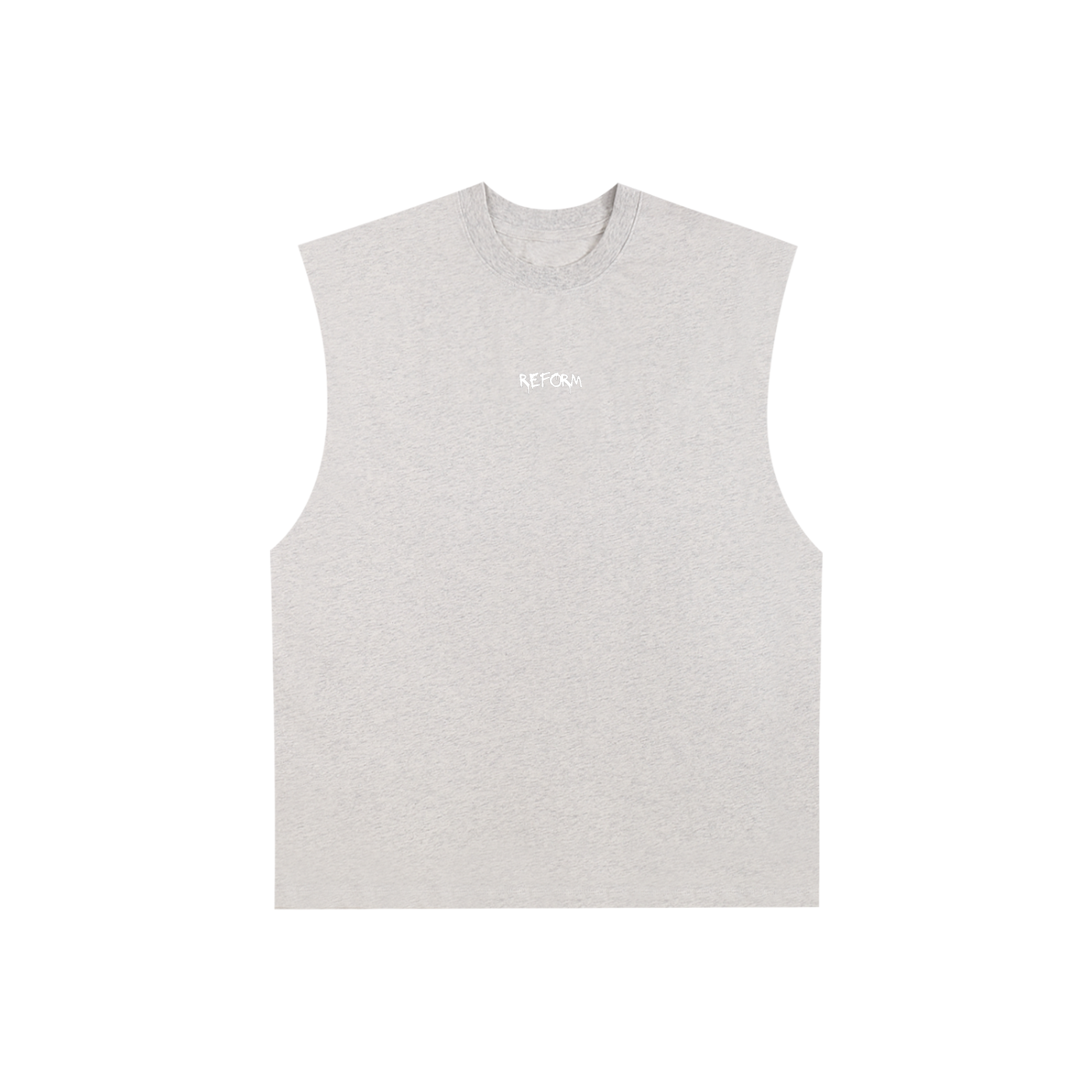 Raw Edge Cotton Tank Top