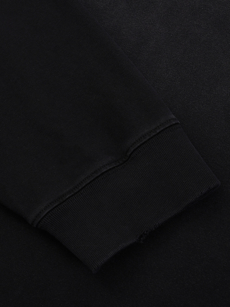 Snow Wash Raw Edge Cotton T-Shirt