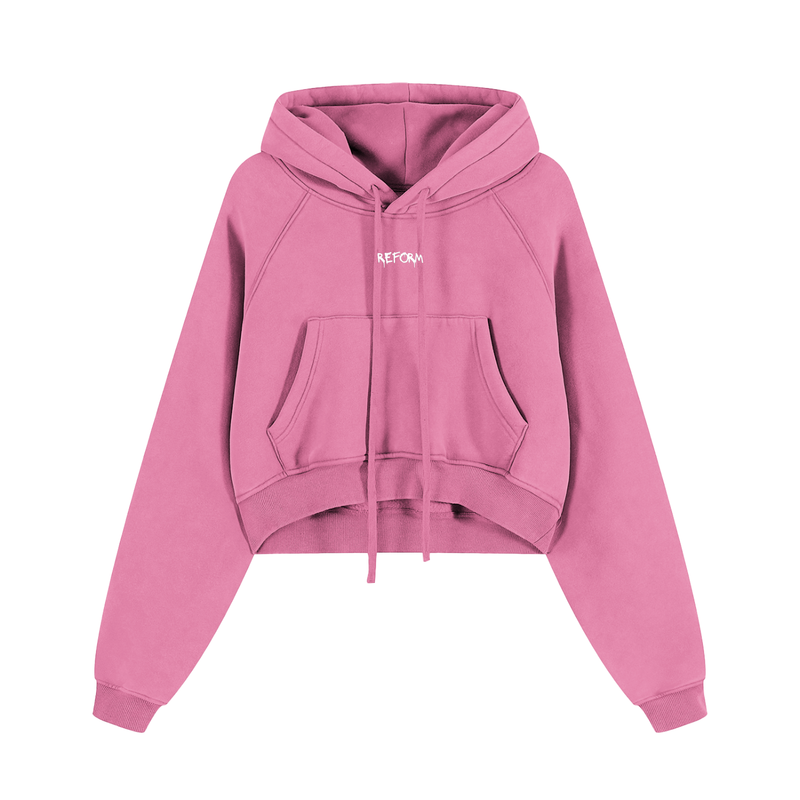 Snow Washed Cropped Hoodie