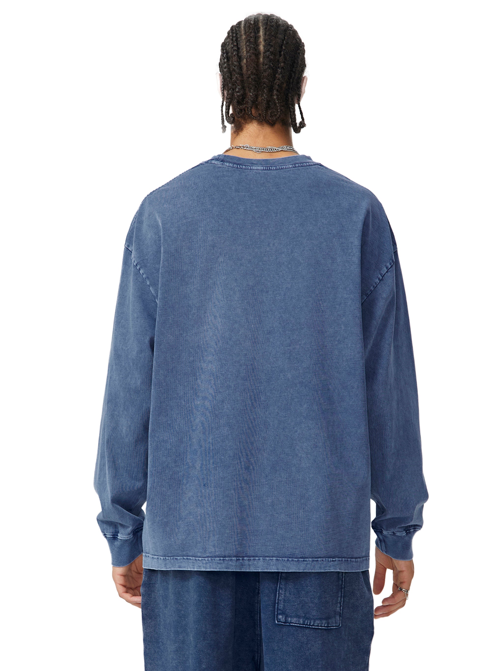 Snow Washed Oversize Long Sleeve T-shirt