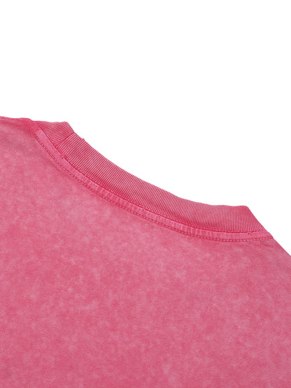 Snow Washed Oversize Long Sleeve T-shirt