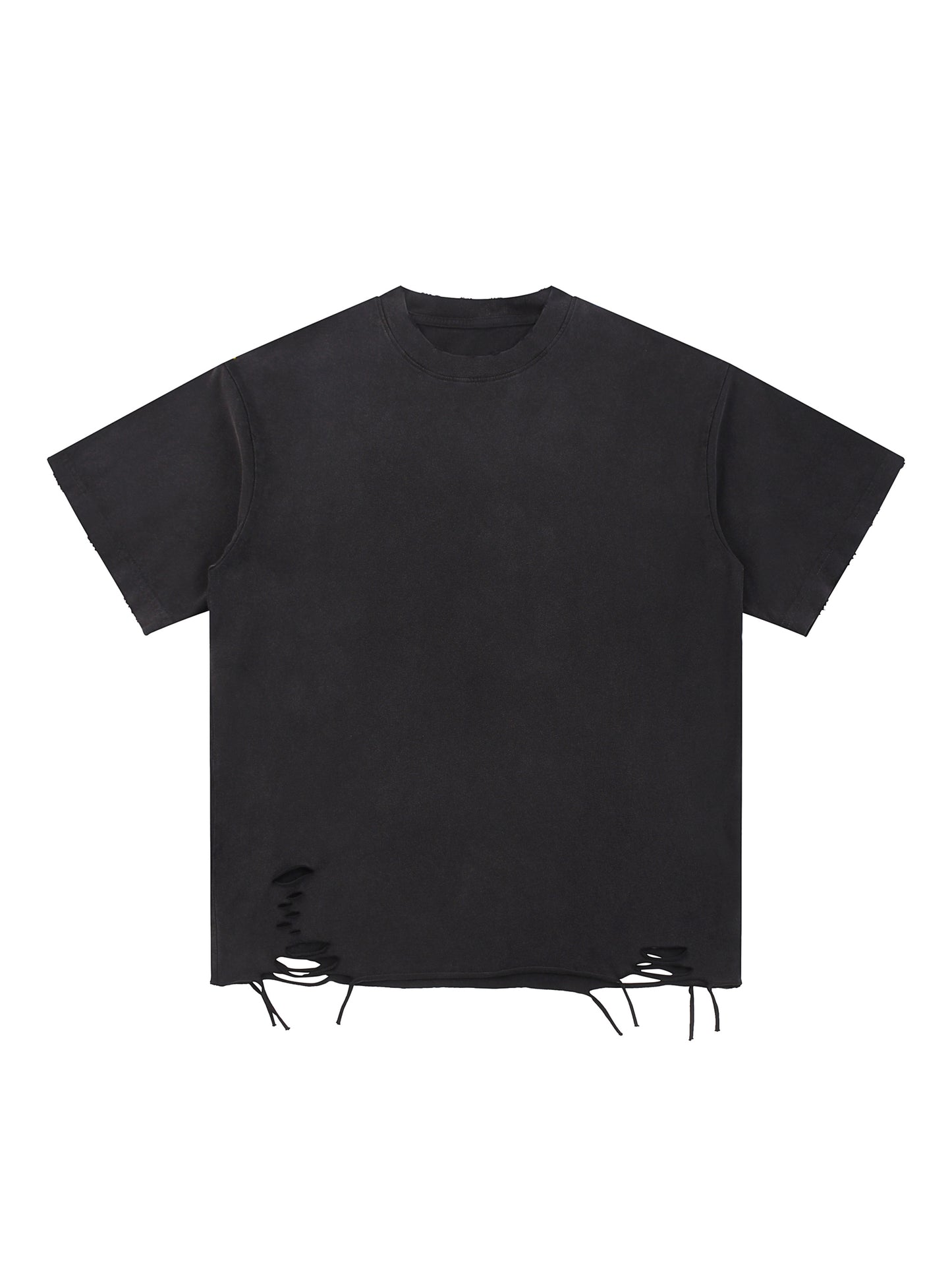 Snow Washed Raw-Hem T-Shirt