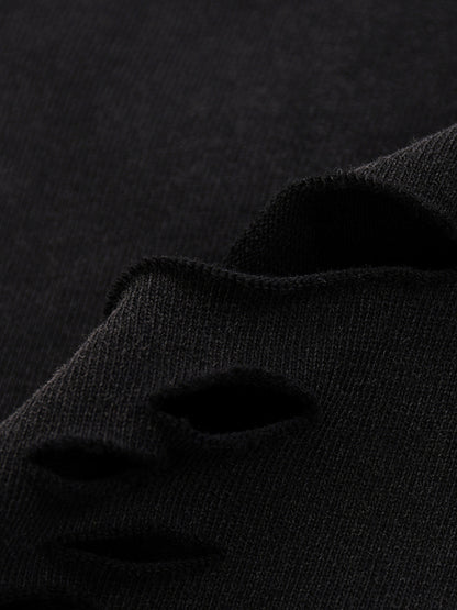 Snow Washed Raw-Hem T-Shirt