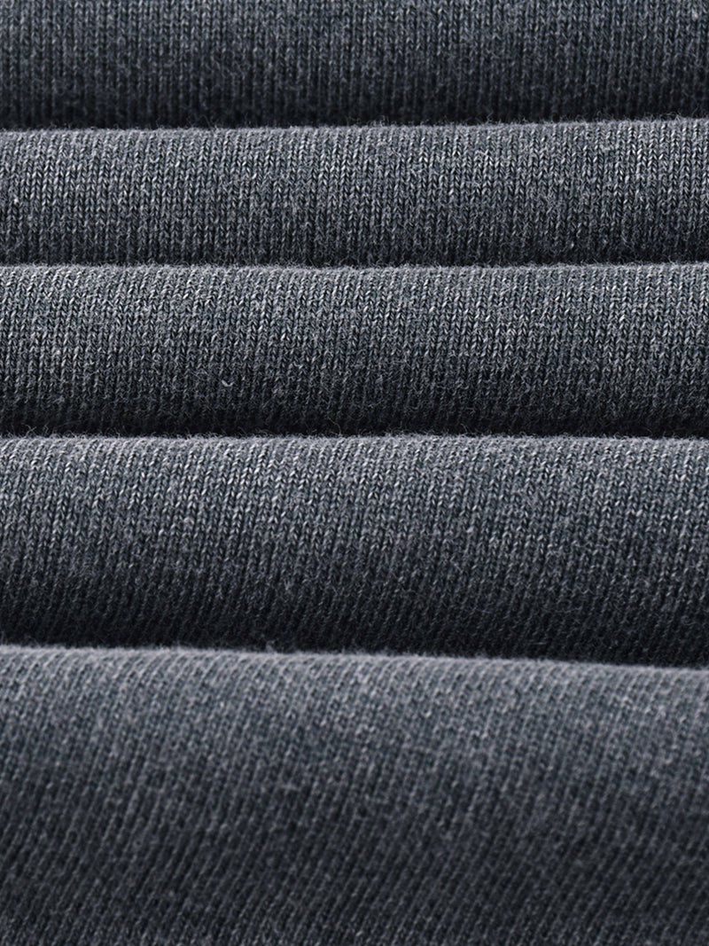 Snow Washed Raw Edge Cropped Sweatshirt