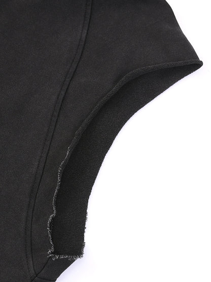 Snow Washed Sleeveless Hoodie