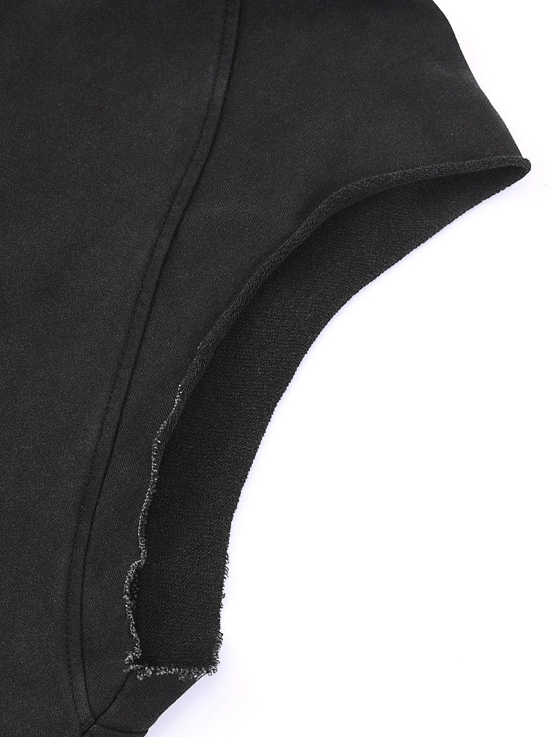 Snow Washed Sleeveless Hoodie