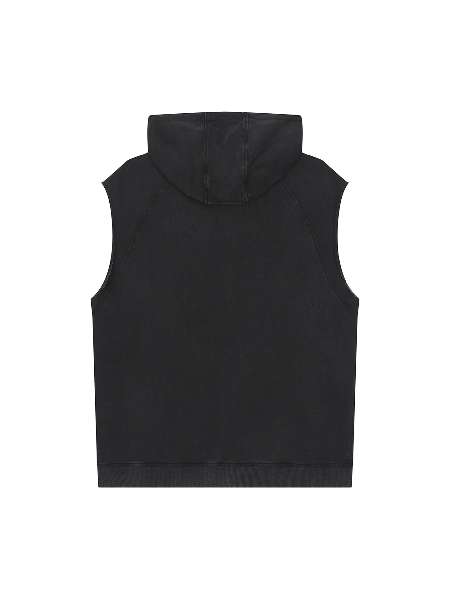 Snow Washed Sleeveless Hoodie