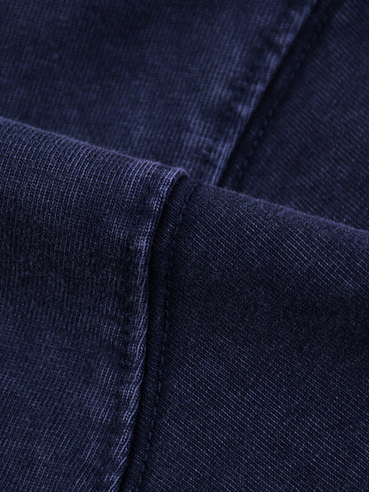 Snow Washed V-Neck Cotton T-Shirt