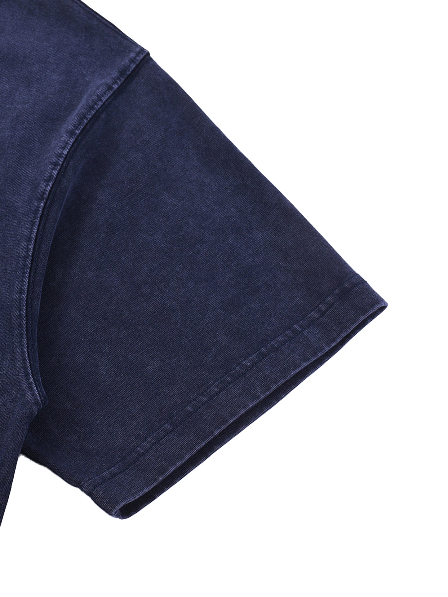 Snow Washed V-Neck Cotton T-Shirt