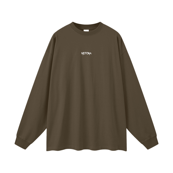 Streetwear Unisex Cotton Long Sleeve Tee