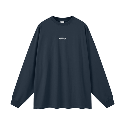 Streetwear Unisex Cotton Long Sleeve Tee