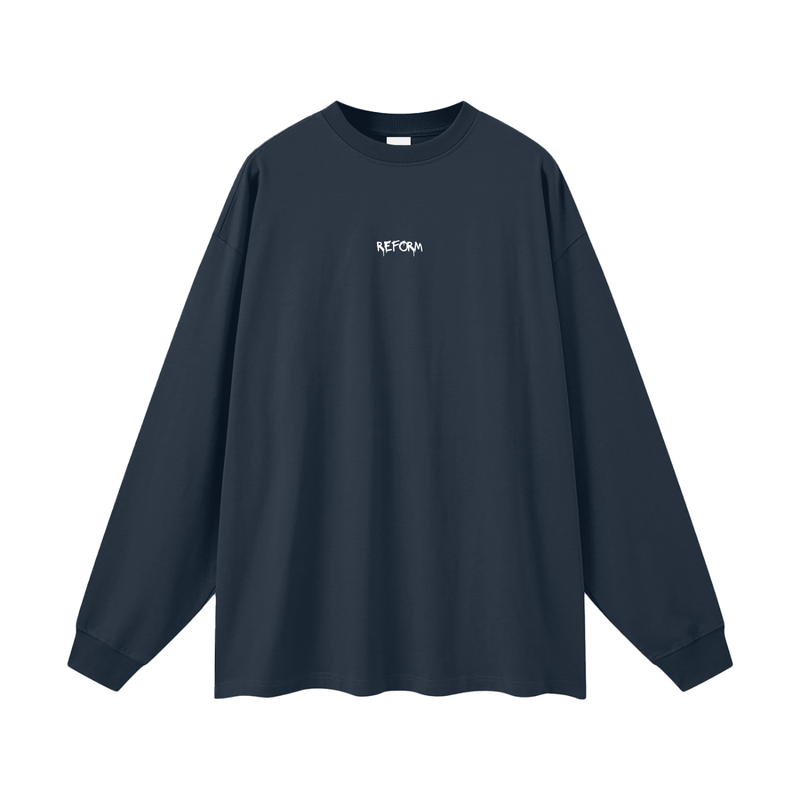 Streetwear Unisex Cotton Long Sleeve Tee