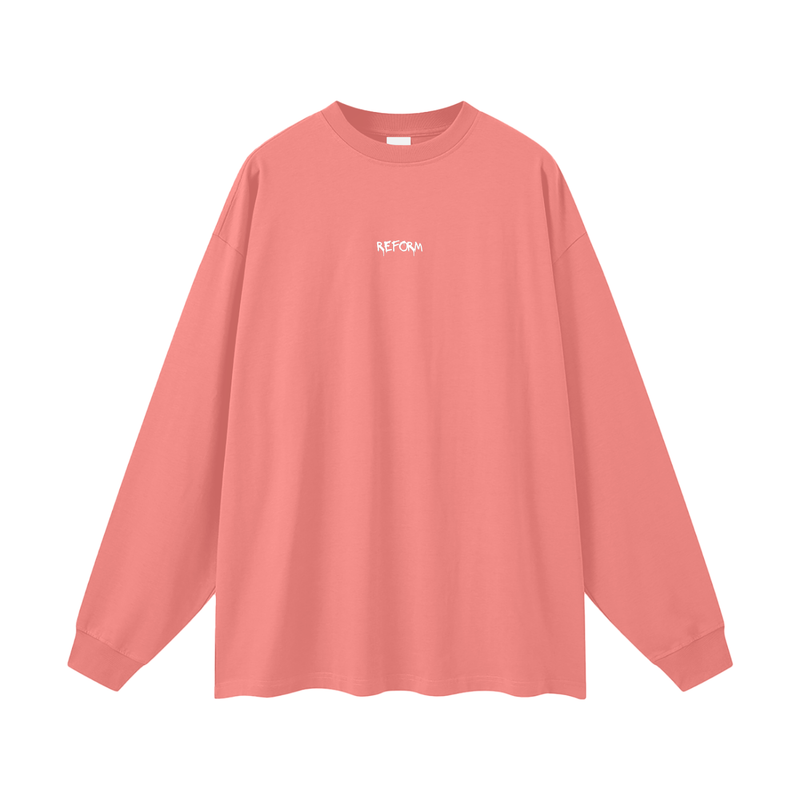 Streetwear Unisex Cotton Long Sleeve Tee
