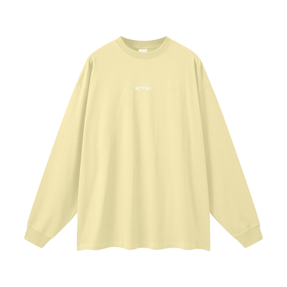 Streetwear Unisex Cotton Long Sleeve Tee
