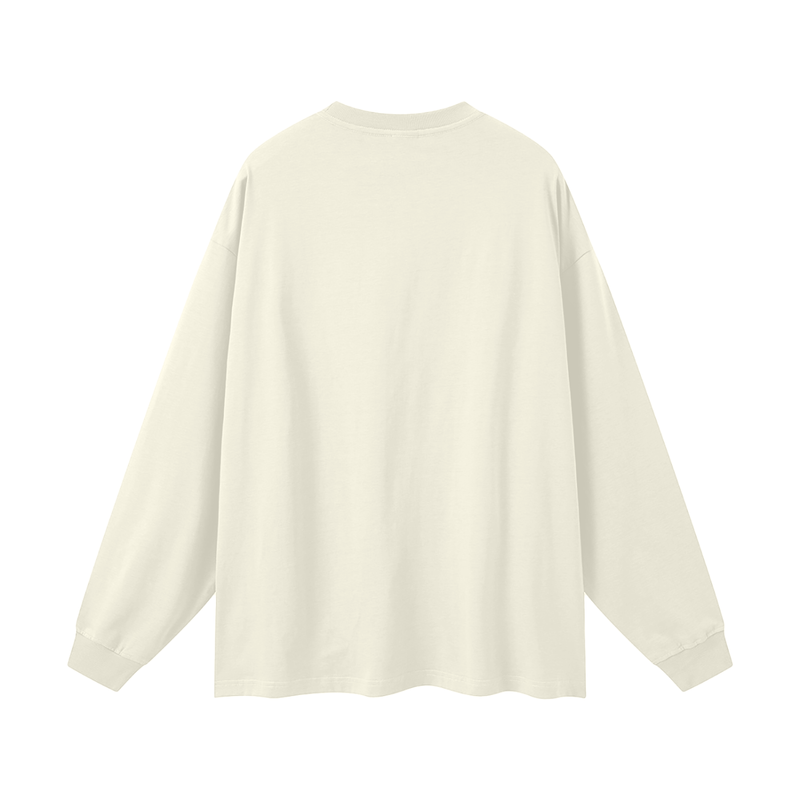 Streetwear Unisex Cotton Long Sleeve Tee