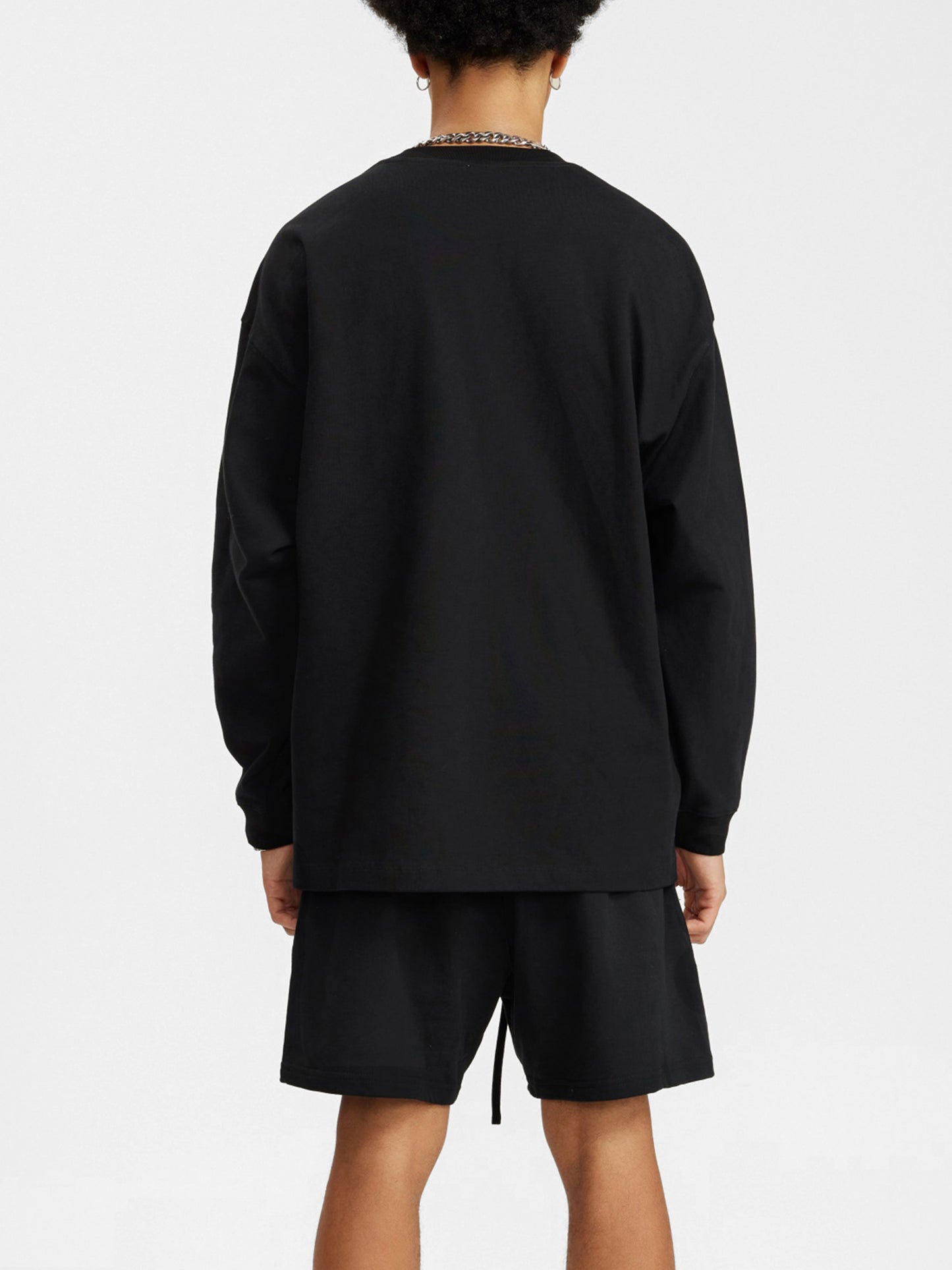 Streetwear Unisex Cotton Long Sleeve Tee