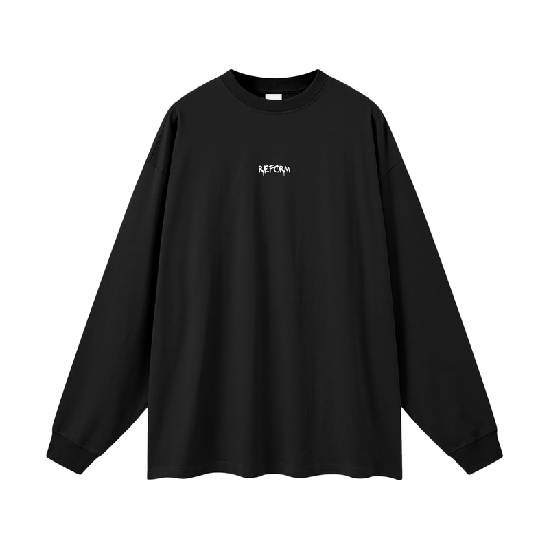Streetwear Unisex Cotton Long Sleeve Tee