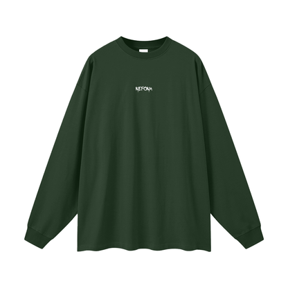 Streetwear Unisex Cotton Long Sleeve Tee