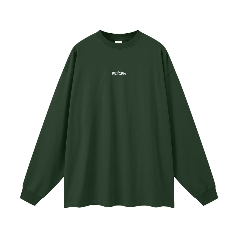 Streetwear Unisex Cotton Long Sleeve Tee