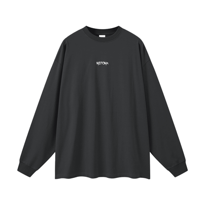 Streetwear Unisex Cotton Long Sleeve Tee