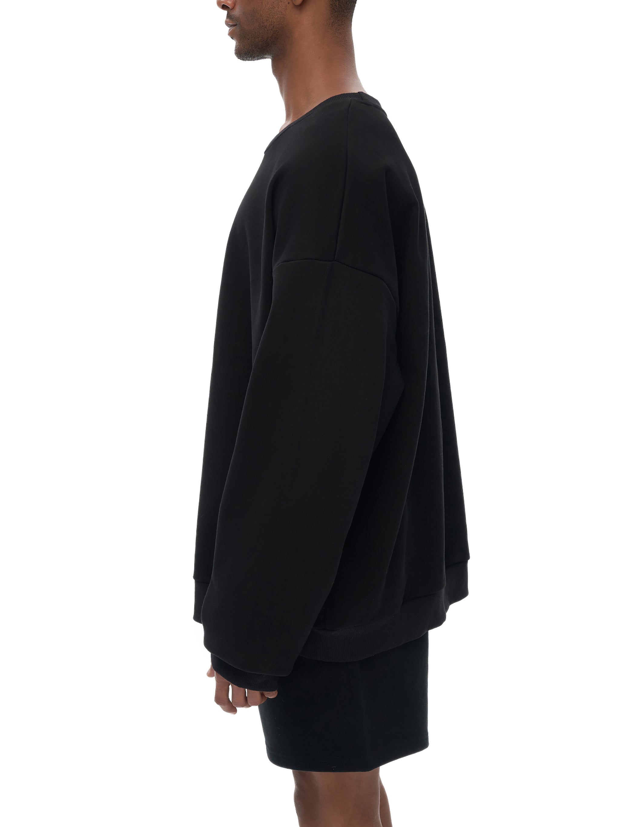 Unisex Drop Shoulder Oversized Fleece Sweatshirt