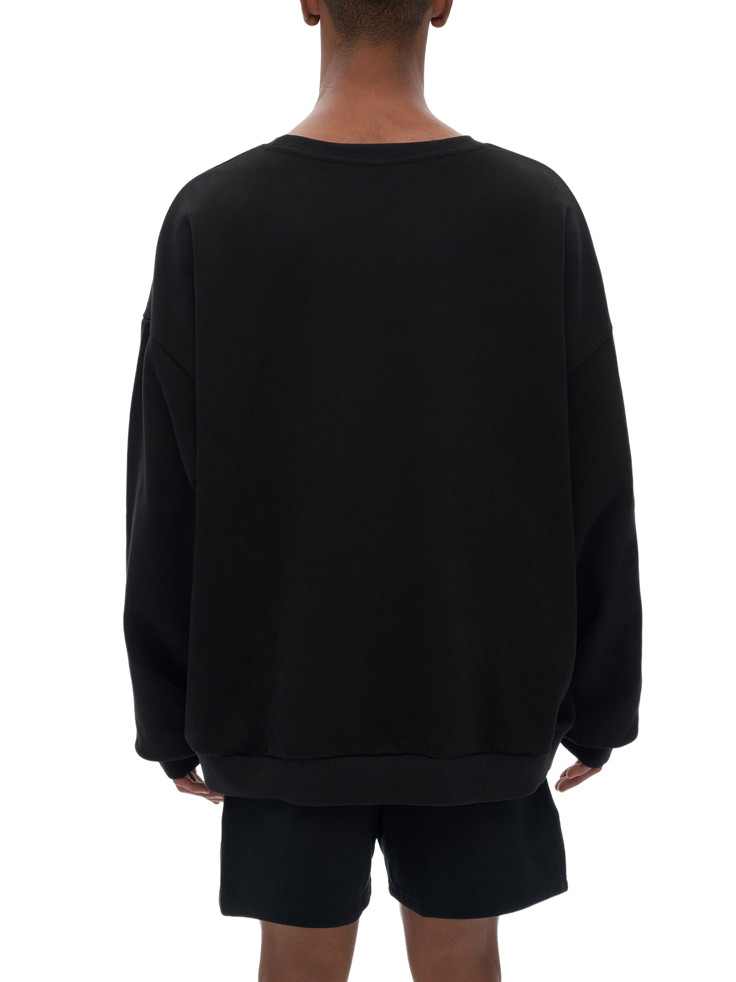 Unisex Drop Shoulder Oversized Fleece Sweatshirt