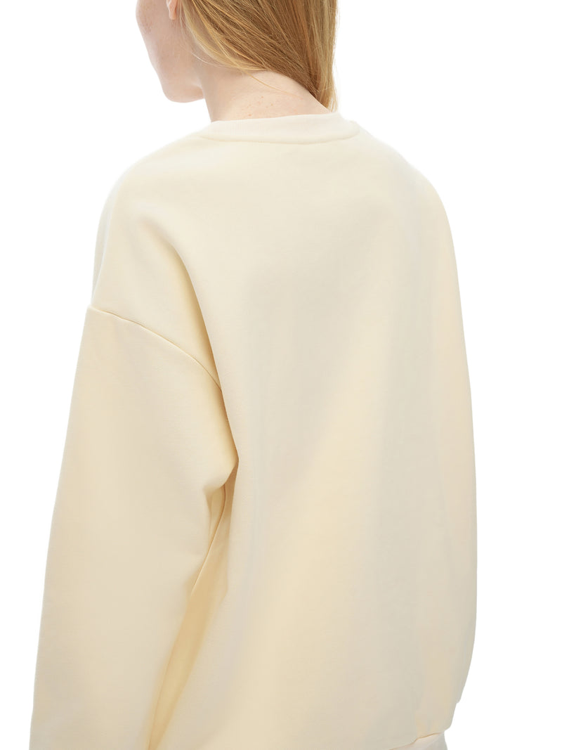 Unisex Drop Shoulder Oversized Fleece Sweatshirt