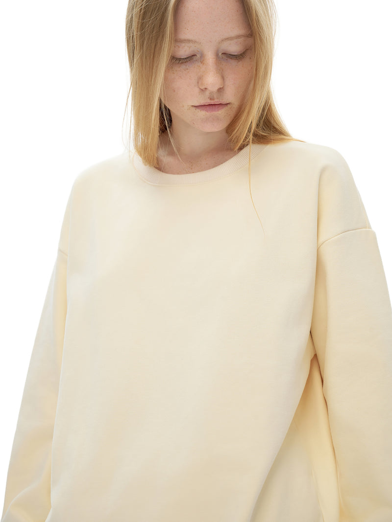 Unisex Drop Shoulder Oversized Fleece Sweatshirt