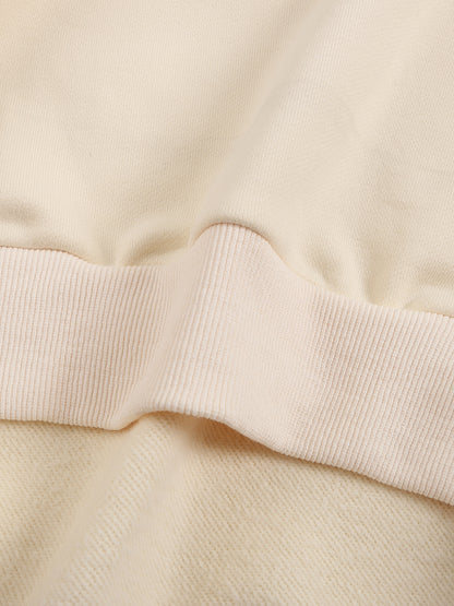 Unisex Drop Shoulder Oversized Fleece Sweatshirt