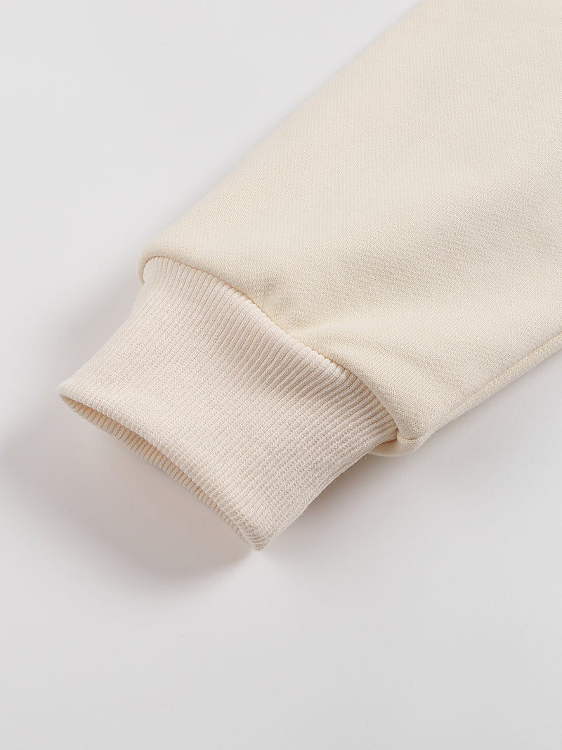 Unisex Drop Shoulder Oversized Fleece Sweatshirt