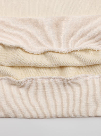 Unisex Drop Shoulder Oversized Fleece Sweatshirt