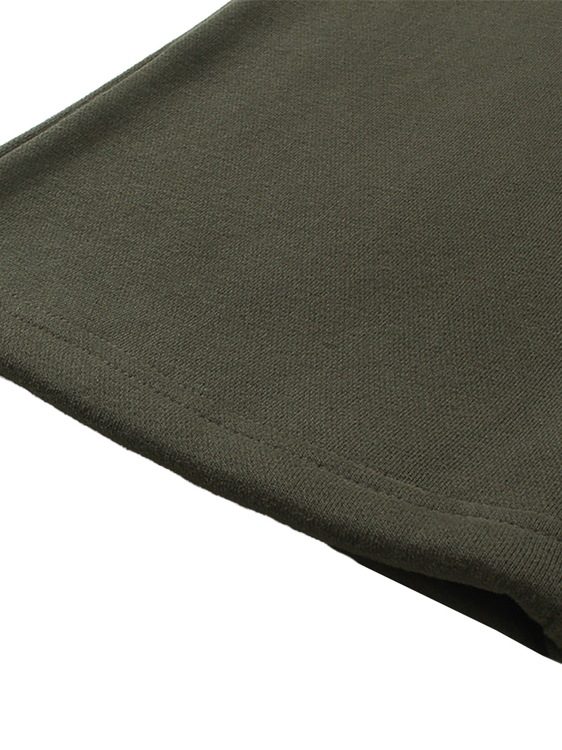 Streetwear Unisex Solid Color Fleece Straight Leg Pants